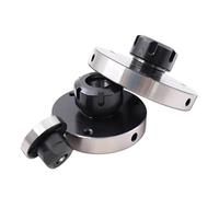 80mm/100mm/125mm Diameter ER16 ER20 ER25 ER32 ER40 Collet Chuck Carbon Steel Fixing Chuck Holder for CNC Milling(ER25-D100 (7 Holes))