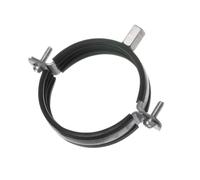 Ø 80mm / 3 inch Metal Lined Hose Clip - Anti Vibration Suspension Ring - Duct Holder with Rubber - Pipe Clamp Bracket