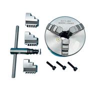 80mm 3 Jaw Lathe Chuck K11-80 - Self-Centering Metal Chuck for Woodworking and Machining