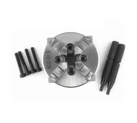 80mm 4 Jaw Lathe Chuck Manual Self-Centering 3" Chuck K02-80B Hardened Steel for Wood Lathe