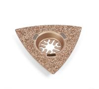 80mm Carbide Triangle Rasp for Oscillating Multi Tool, Triangular Shape Coarse Grinding Attachment Compatible with, for Tile Stone Wood Conc