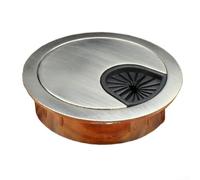 80mm Desk Cable Hole Cover for Professional Cable Management Solutions (Brushed 80MM)
