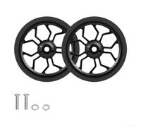 80mm Diameter for Easy Wheels with Anti-Slip Rubber Ring 80mm | Ideal for urban commuting, easy for transit, smooth maneuverability, replacement spare parts for riders(Black)
