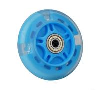 80mm Diameter LED Flashing Wheel Back Rear for Scooter with ABEC 7 Bearings and Alloy Spacer Replacement Wheel for Smooth and Safer Ride (Blue)