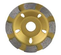 80mm Diamond Segment Grinding Wheel Cup High Strength Efficient Cutting Disc Concrete Marble Granite 16mm Inner Diameter Gold