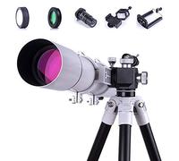 80mm Large Space Astronomical Telescope for Beginners, Compact Children's Science Refractor Kidsng Scope Adults Monocula