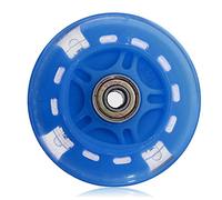 80mm LED Flash Light Up Wheel with 2 Abed-7 Ball Bearing for Mini Micro Scooter (Blue)