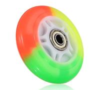 80mm LED Flash Light Up Wheel with 2 Abed-7 Ball Bearing for Mini Micro Scooter (Colorful)