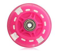 80mm LED Flash Light Up Wheel with 2 Abed-7 Ball Bearing for Mini Micro Scooter (Pink)