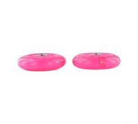 80mm LED Flash Replacement Scooter Wheels for Inline Skates, PU Material with Stable Carbon Steel Bearings (Pink)