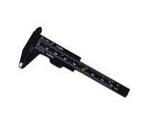 80mm Plastic Eyebrow Measuring Ruler, Eyebrow Measurement Tools, 80mm Portable Sliding Design Vernier Caliper Ruler(black)