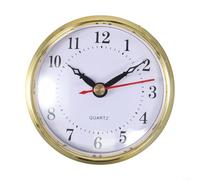 80mm Quartz Clock Insert Replacement Movement with Arabic and Roman Numerals for Craft and Clock Face Repairs Suitable for Indoor Use (Arabia)