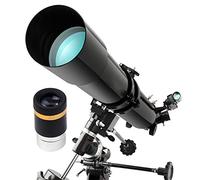 80mm Refractor Telescope For Astronomical,Telescope For Kids Beginners Adult With Adjustable Tripod && Finder Scope Perfect For Kids Children Teens WOWCSXWC