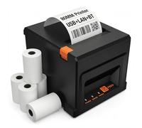 80mm Restaurant/Kitchen POS Receipt Printer with Ethernet & USB - 300mm/s Thermal Printer with Auto Cutter, Cash Drawer Support, ESC/POS Compatible for Windows/Mac/Linux - Not for Square/iOS/Uber Eats