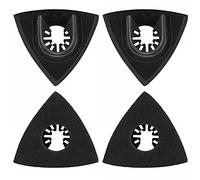 80mm Sanding Pads for Attaching Pads, Universal Triangular Hook & Loop Oscillating Multitool Accessories for Polishing Wood and Plastic (4 Pack)