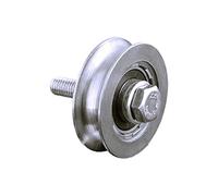 80mm Sliding Gate Pulley Wheel Round Groove Steel U Shape Bolt, Nut & Spacers
