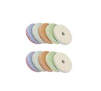 80mm Sponge Polishing Pads, 10 Pcs 3 Inch 300 Grit Sanding Wheel, Grinding Discs for Diamond Marble Stone