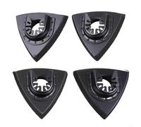 80mm Triangular Sanding Pads Set for Multi-Tool Oscillating Tools Wood Metal Plastic Detail Sanding 4 Pieces