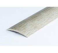 80mm Wide Self-Adhesive Aluminium Wood Effect Transition Strip Carpet Cover Door Floor Threshold TMW Profiles (Avero Oak)