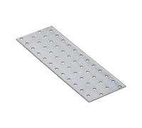 80mm x 240mm Galvanised Perforated Flat Plate Connector Joining Plates Metal Brace Brackets for Wood 2mm Thick Steel PP10 (Pack of 10)