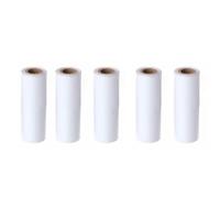80mm X 30mm Thermal Paper Coreless Receipt Paper 13.12ft Length 5 Rolls Smooth Flexible