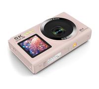 80MP Digital Camera 5K Double Screen 18X Zooming WiFi Live Streaming Builts In Flashing Portable Design For Travel Photography Double Screen Digital