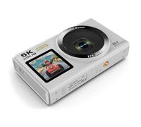 80MP Digital Camera 5K Double Screen 18X Zooming WiFi Live Streaming Builts In Flashing Portable For Students Travel Vlog Double Screen Camera