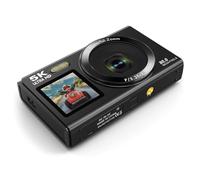 80MP Sensors Camera With 5K Double Display 18X Zooming WiFi Connectivity Builts In Flashlight Travel For Creators Digital