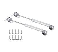 80N/18 lb Gas Strut Cabinet Hinge, Safety Lift Support, Soft Close Lid Supports & Buffer Telescopic Cabinet Door Gas Spring Glue Head Supports 12" Length,Set of 2