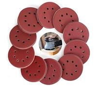 80PC Sanding Discs Pads, AEXIRI Hook and Loop 40 60 80 100 120 150 180 240 320 400 Mixed Grits 125mm/5 inch 8-Holes Sandpaper Sheet for Random Orbital Sander