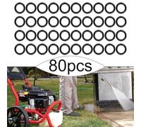 80Pc Set M22 For Pressure Washer Hose Quick Disconnect O Rings, Rubber Replacement Seals for Reliable Hose Maintenance