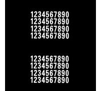 80Pcs 1inch Reflective Mailbox Number Sticker Decal Adhesive Reflective Address Numbers Number 0-9 for Window, Signs, Door, Cars, Mailbox Accessories and Hardware, Mailbox Numbers