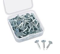 80Pcs 20mm Galvanised Clout Felt Nails, Roofing Nails for Sheds/Summer Houses