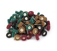 80Pcs 25mm Abrasive Wheel Brush, Polishing Buffing Wheel Kit with Scouring Pad for Electric Grinder, DIY Metal Wood Grinding and Polishing Wheels for Steel Aluminum