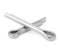 80pcs 304 Stainless Steel Split Pins M3-M8 U Shape Type Spring Cotter Pin Clamp Open Elastic for Trucks(M4,10mm)