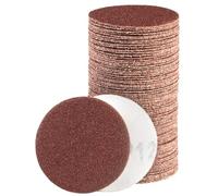 80PCS 50mm Sanding Discs 120 Grit Hook and Loop Sanderpaper Drill Sanding Attachment for Headlights Metal Furniture Glass