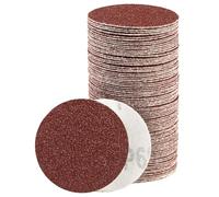 80PCS 50mm Sanding Discs 60 Grit Hook and Loop Sanderpaper Drill Sanding Attachment for Headlights Metal Furniture Glass