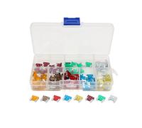 80Pcs 5A 7.5A 10A 15A 20A 25A 30A 40A Auto Car Truck Low Mini Blade Fuse Kit Protected circuits