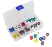 80pcs 6mm Trimmer Capacitor Kit, Electronic Capacitor Kit for Electronic Professionals, Adjustable Capacitance, High Voltage,