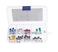 80Pcs 8value *10pcs 6mm 5pf 10pf 20pf 30pf 40pf 60pf 70pf 120P Adjustable Capacitor Variable Capacitor DIY Mixed Box kit NWPNLXEA