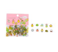 80Pcs/Bag Japanese Stationery Stickers Cute Cat Sticky Paper Kawaii PVC Diary Bear Sticker for Decoration Diary Scrapbooking Random Style Sticky Notes Notebooks and Notepads