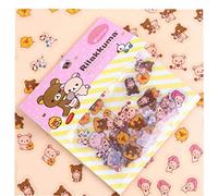 80pcs/Bag Stationery Stickers Cute Bear Sticky Paper Kawaii Diary Bear Sticker for Decoration Diary Scrapbooking