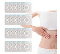 80Pcs Belly Button Patch,6 * 6cm Castor Oil Patch,Self-Adhesive Castor Oil Wrap for Tummy,High Water Absorption,Leak-Proof,Helps You Fall Asleep,No Need to Clean