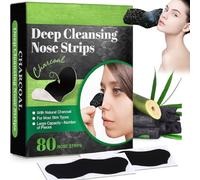 80PCS Blackhead Remover Nose Strips - Charcoal Deep Cleansing Pore Strips for Nose, Chin & Face, Easy Peel-Off Blackhead Remover for Men & Women, Suitable for All Skin Types