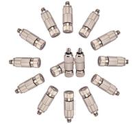 80pcs Brass misting Nozzle kit for Cooling System high Pressure 3 16 Threaded Mister nozzles Anti drip fogging Spray Head for Landscaping air humidification Brushed Nickel Size 0 1mm