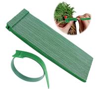 80Pcs Christmas Garland Ties,Green Hook and Loop Adjustable Holiday Decoration Ties Reusable Nylon Garden Plant Cable Strap for Wreath Garland Making Xmas Tree Door Banister Stairway Decoration