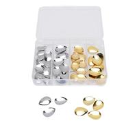 80Pcs Fishing Rotating Blades Stainless Steel Spinner Lures Kit with Gold Silver Coating for Saltwater Freshwater Fishing Complete with Storage Box