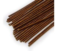 80Pcs Floral Wire, 30cm/11.8in Length 3mm/0.12in Diameter Floral Stems, 18 Gauge Flower Wire Wrapped with Paper, Florist Wire for Artificial Flowers, Wreath, Bouquet (Brown)