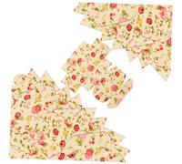 80pcs Flower Pattern Square Paper Boxes Durable Soap Wrapping Assembly Boxes for Birthdays Weddings and More