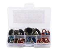 80pcs Gasket Wa Kit, Nitrile Rubber O Assortment, Oil Heat War Autoes Macry Pipes, Includes φ6 φ8 φ10 φ12 φ14 φ16 φ18 φ20 Wa